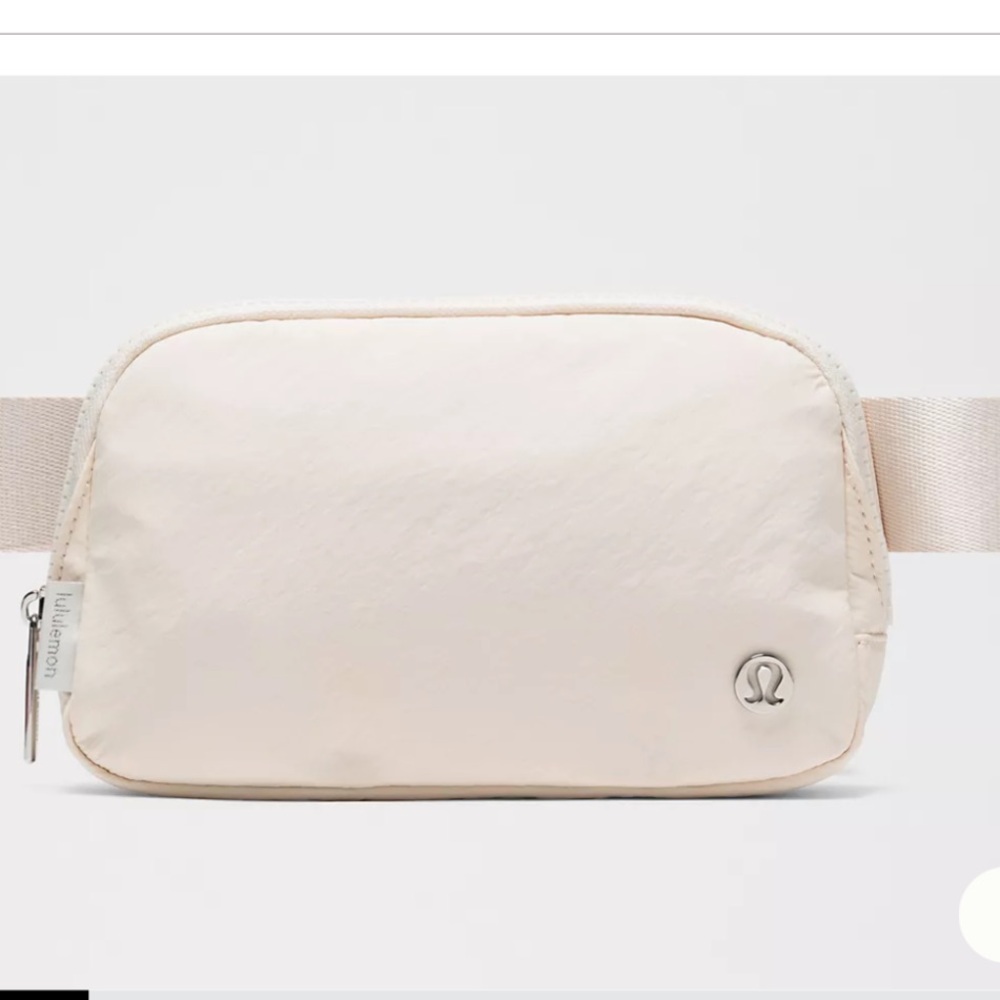 Lululemon Light Ivory Silver Belt Bag